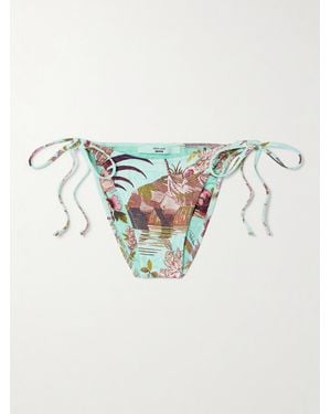 Skims Roberto Cavalli Signature Swim Dipped Tie Bottom - Blue