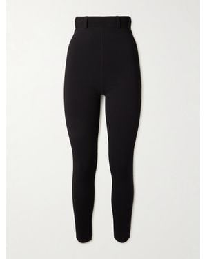 Alaïa Stretch-Knit Leggings - Black