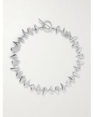 AGMES Flora Kette Aus Sterlingsilber - Mettallic