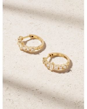 Ileana Makri Rivulet Spread Creolen Aus 18 Karat Mit Diamanten - Natur