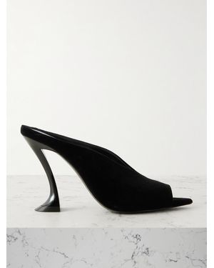 Lanvin Velvet Mules - Black