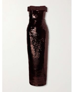 Ilkyaz Ozel Sisu Sequined Gown - Black