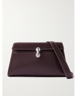 SAVETTE Symmetry Schultertasche Aus Leder - Braun