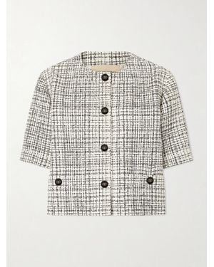 Valentino Garavani Tweed Cotton-Blend Blazer - White