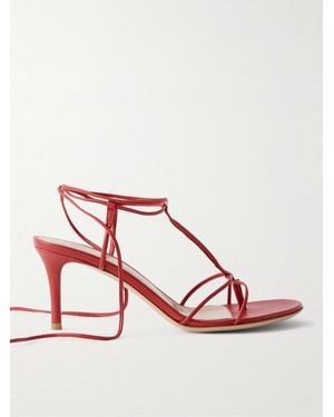 Gianvito Rossi 70 Leather Sandals - Red