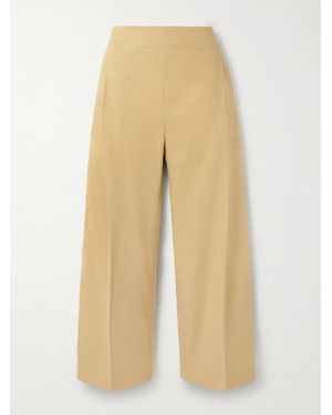 TOVE Ornella Linen-Blend Wide-Leg Trousers - Natural