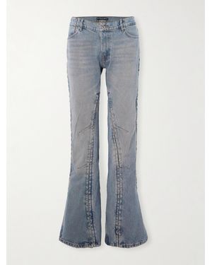Y. Project Convertible Low-Rise Straight-Leg Jeans - Blue