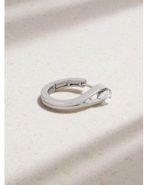Repossi Serti Inversé 18-Karat Diamond Single Earring - Metallic