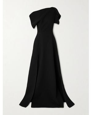 Maticevski Synergy Off-The-Shoulder Draped Crepe Gown - Black