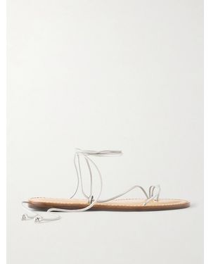 Amanu The Karima Leather Sandals - White