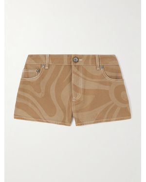 Emilio Pucci Printed Cotton-Canvas Shorts - Natural