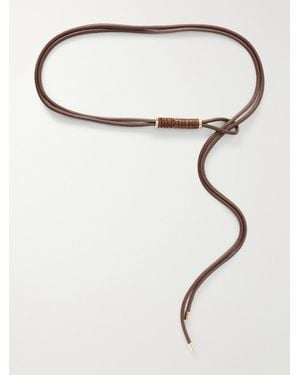 Kallmeyer Lowell Embellished Leather Belt - White