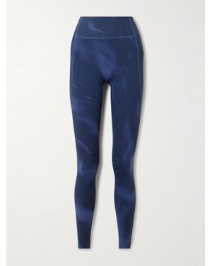 On Shoes Studio Printed Stretch Leggings - Blue
