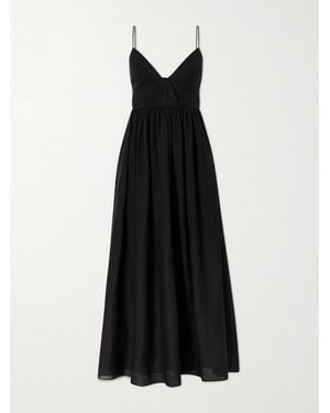 Aje. Vacation Ramie Maxi Dress - Black