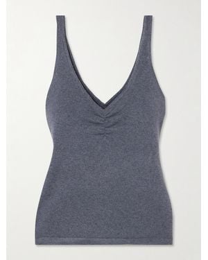 Deiji Studios Gathered Recycled Knitted Tank - Blue