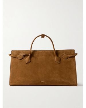 Alaïa East West Nubuck Tote - Brown