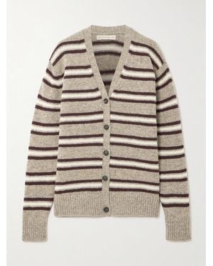 &Daughter Striped Wool Cardigan - Grey