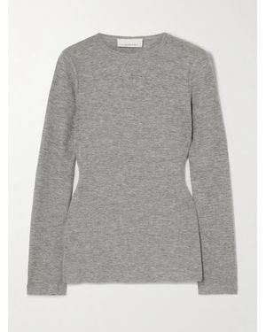 LIBEROWE Stretch-Cashmere Top - Grey