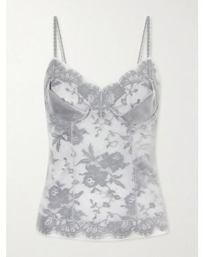 McQueen Organza Top - White