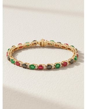 Rainbow K Rivière 14-Karat Multi-Stone Bracelet - Natural