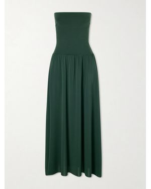 Eres Oda Strapless Stretch-Jersey Maxi Dress - Green