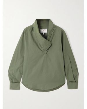 Twp My Maria Cotton-Poplin Shirt - Green