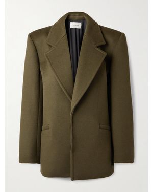Saint Laurent Oversized-Jacke Aus Wolle - Grün
