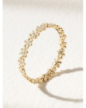 Sydney Evan Tiny Daisy Eternity Ring Aus 14 Karat Mit Diamanten - Natur