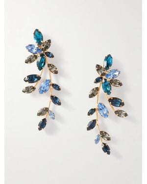 Jennifer Behr Aspyn-Tone Crystal Earrings - Blue