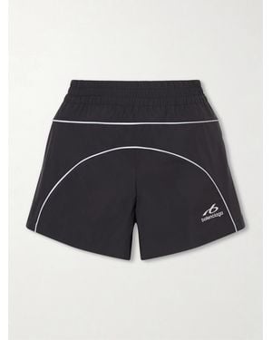 Balenciaga Piped Shell Shorts - Blue