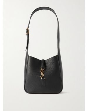 Saint Laurent Le 5 À 7 Bea Mini Textured-Leather Shoulder Bag - White