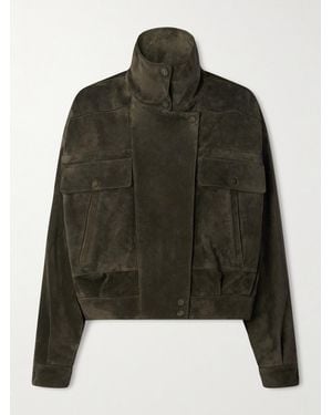 Saint Laurent Suede Jacket - Green