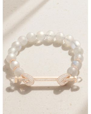 ANANYA Chakra 18-Karat Rose Multi-Stone Bracelet - Natural