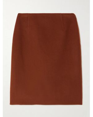 Loro Piana Vivian Cashmere-Blend Mini Skirt - Brown