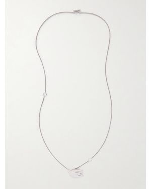 Jil Sander Silberfarbene Kette - Weiß