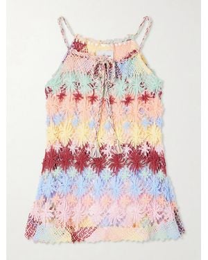 Miguelina Eloisa Cotton Lace Coverup - Grey