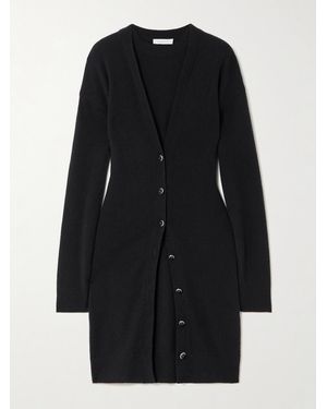Rabanne Layered Wool And Cashmere-Blend Mini Dress - Black