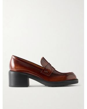 Tod's Gomma 60 Leather Loafers - Brown
