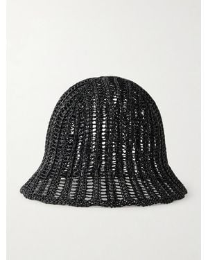 Brunello Cucinelli Woven Bucket Hat - Black