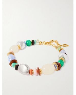 Lizzie Fortunato Monument-Plated-Stone Necklace - Multicolour