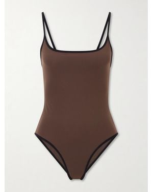 TOTEME Two-Tone Swimsuit - Brown