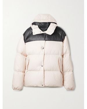 Rag & Bone Joelle Hooded Color-Block Quilted Shell Down Jacket - Multicolour