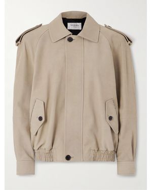 Saint Laurent Lederjacke - Natur