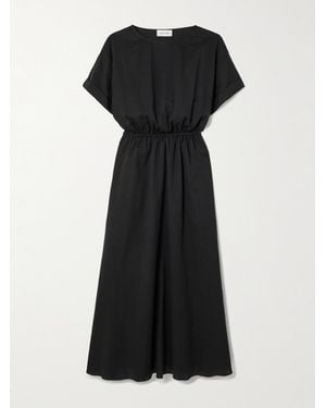 Matteau Relaxed Tee Cotton-Gauze Maxi Dress - Black