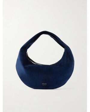 KHAITE Olivia Mini Suede Shoulder Bag - Blue