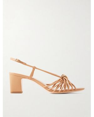 Loeffler Randall Minna Leather Slingback Sandals - Natural