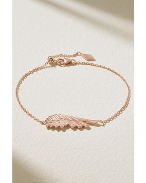 Garrard Wings Rising Mini 18-Karat Rose Diamond Bracelet - Natural