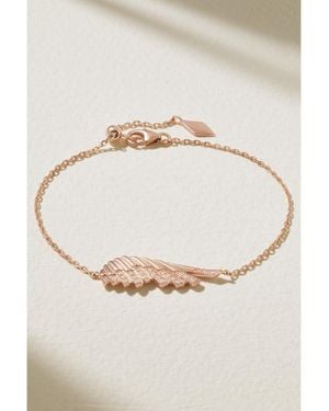 Garrard Wings Rising Mini 18-Karat Rose Diamond Bracelet - Natural