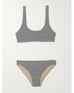 Lido Ottantuno Gerippter Bikini Mit Streifenmuster - Grau