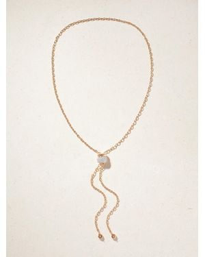 Pomellato Iconica Kette Aus 18 Karat Roségold Mit Rhodium-Auflage Und Diamanten - Natur